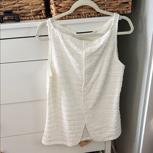 Elegant White Sleeveless Top